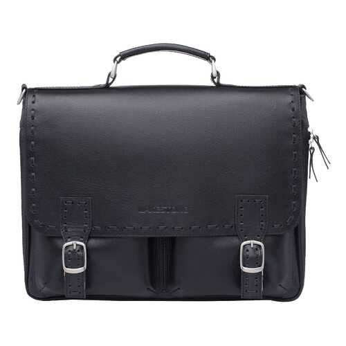 Портфель кожаный Lakestone 943058/BL черный в H&M