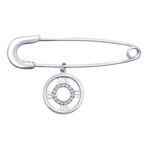 Брошь SOKOLOV из серебра с фианитами 94040150 в H&M