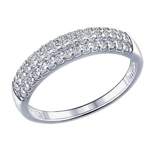 Кольцо женское SOKOLOV из серебра с фианитами 94011535 р.19.5 в H&M
