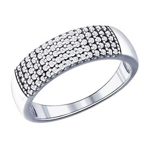 Кольцо женское SOKOLOV из серебра с фианитами 94011537 р.18 в H&M