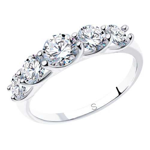 Кольцо женское SOKOLOV из серебра со Swarovski Zirconia 89010041 р.17.5 в H&M