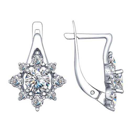 Серьги SOKOLOV из серебра с фианитами 94022495 в H&M