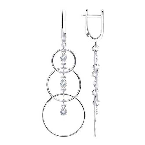 Серьги SOKOLOV из серебра с фианитами 94022763 в H&M