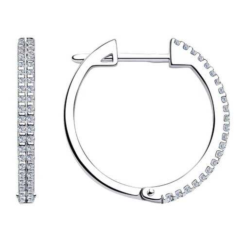 Серьги SOKOLOV из серебра с фианитами 94023586 в H&M