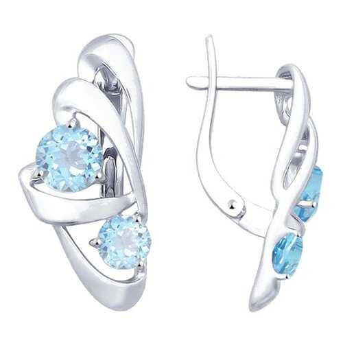 Серьги SOKOLOV из серебра с топазами 92021817 в H&M