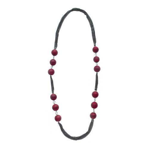 Бусы женские Divetro 82970 красные/черные в H&M