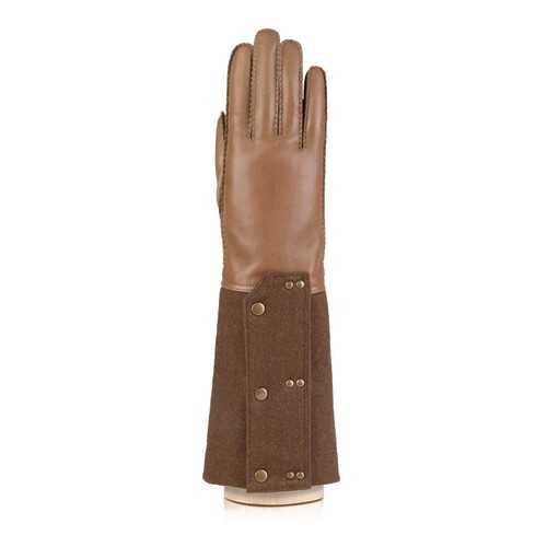 Перчатки женские Eleganzza F-HS0097 коричневые 6.5 в H&M