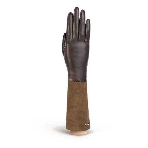Перчатки женские Eleganzza IS02059 коричневые 6.5 в H&M