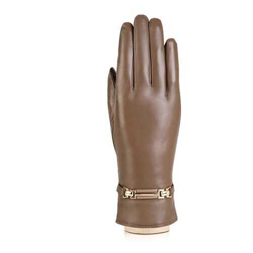 Перчатки женские Labbra LB-0306 коричневые 6.5 в H&M