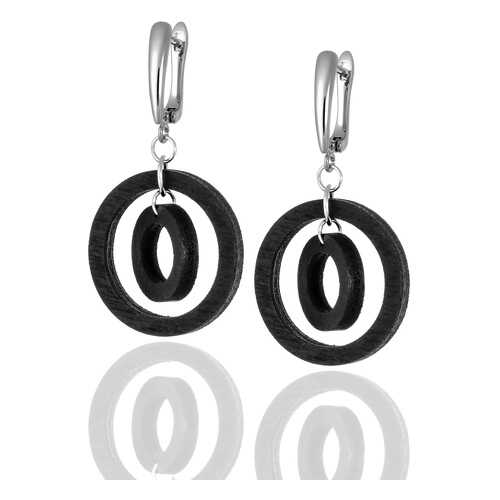 Серьги 1/33 EDITION, вставка дерево, артикул 54666076 в H&M
