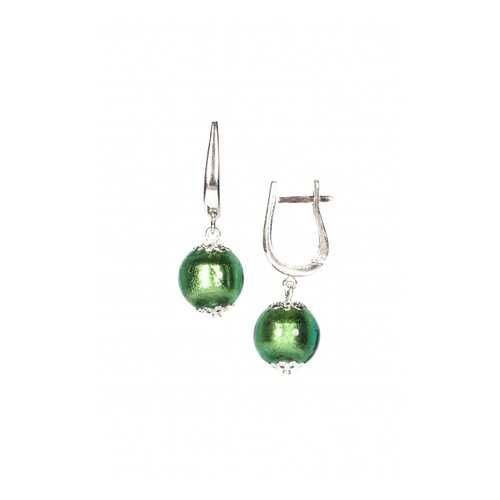 Серьги Perla Grande Argento 09030703 изумрудные в H&M