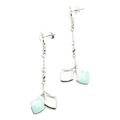 Серьги женские Inesse M 8070 серебристые/голубые в H&M