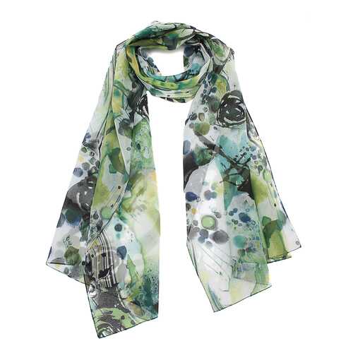 Шарф F.Frantelli P13516035 зеленый/черный в H&M