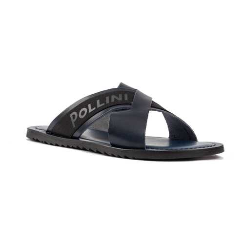 Шлепанцы мужские Pollini SB28021GOAUK0753 синие 44 RU в H&M