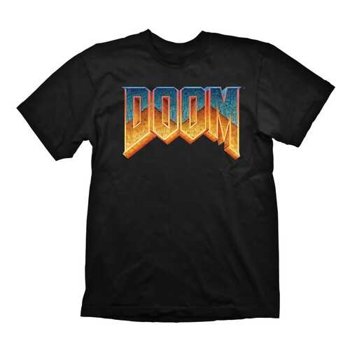 Футболка мужская Gaya Entertainment Doom Logo черная L в H&M