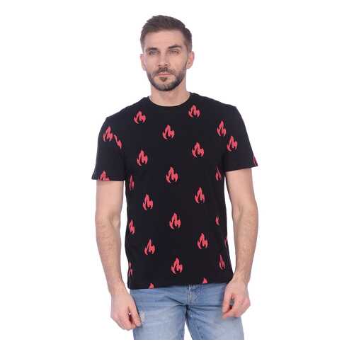 Футболка мужская Modis M201M00259 черная 54 RU в H&M