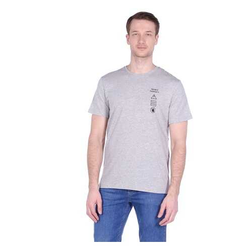 Футболка мужская Modis M201M00260 серая 44 RU в H&M