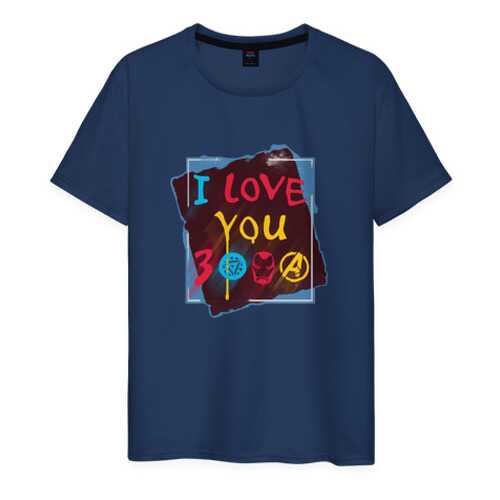 Футболка мужская ВсеМайки 1844225 синяя XXL в H&M