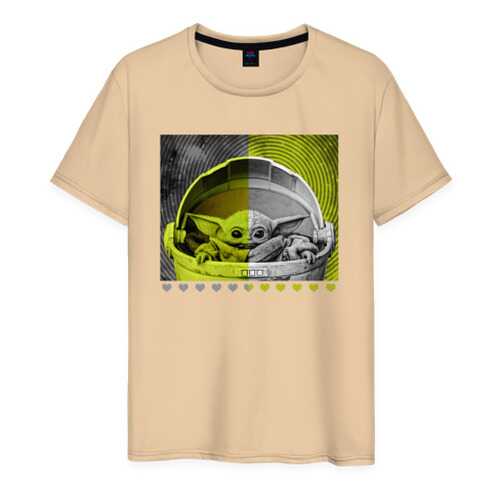 Футболка мужская ВсеМайки 2147267 бежевая XXXL в H&M