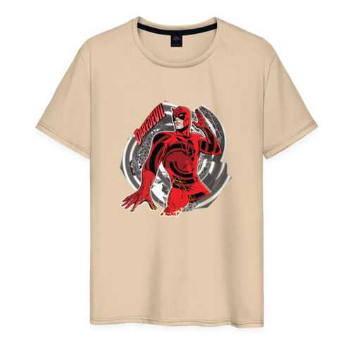 Футболка мужская ВсеМайки Daredevil бежевая 4XL в H&M