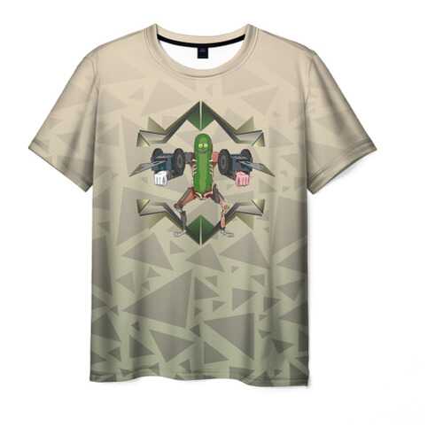 Футболка мужская ВсеМайки Pickle Rick коричневая 4XL в H&M