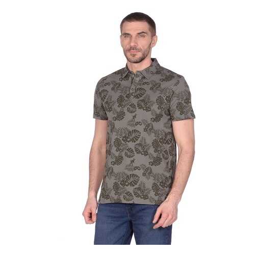 Футболка-поло мужская Modis M201M00503 зеленая 48 RU в H&M