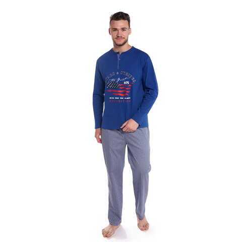 Пижама мужская Sis PJ1015 синяя XL в H&M