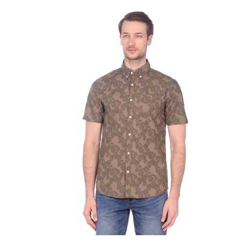 Рубашка мужская Modis M201M00462 коричневая 48 RU в H&M