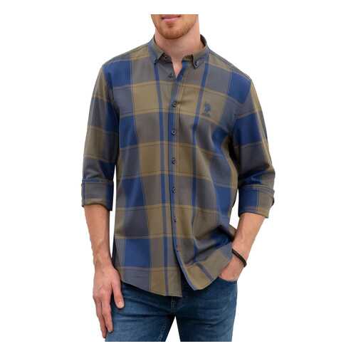 Рубашка мужская U.S. POLO Assn. G081GL0040LERA зеленая L в H&M