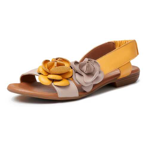 Сандалии женские Alessio Nesca TR-BR-417003C желтые 37 RU в H&M