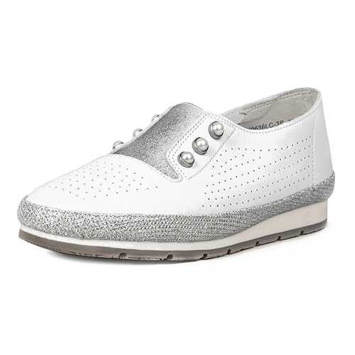 Слипоны женские Alessio Nesca K0636LC-3 белые 36 RU в H&M
