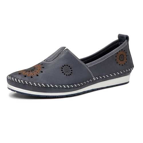 Мокасины женские Alessio Nesca TR-CR-393 голубые 41 RU в H&M