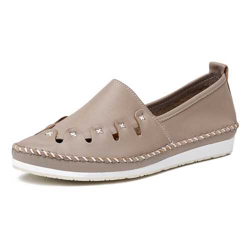 Мокасины женские Alessio Nesca TR-CR-421A коричневые 39 RU в H&M