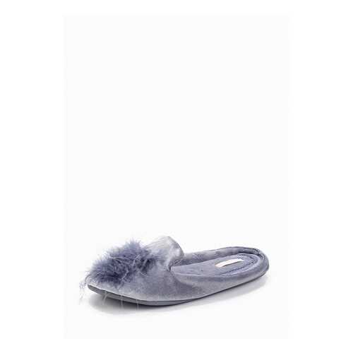 Домашние тапочки женские Halluci Пушистики синие 38-39 RU в H&M
