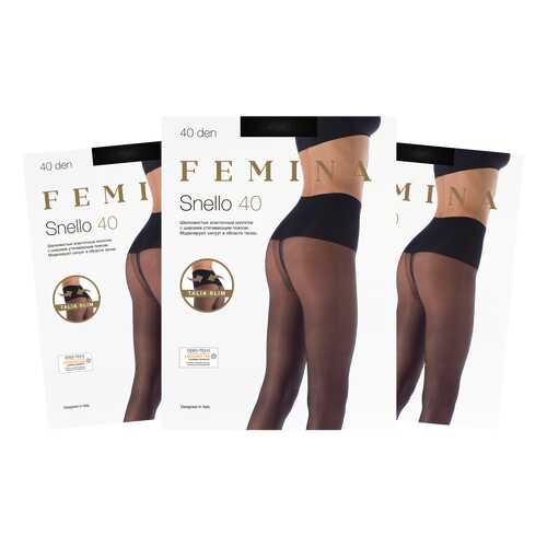 Колготки женские FM Snello 40 den nero 2/S (набор 3 шт.) в H&M