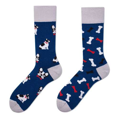Носки женские Kawaii Factory Мопсы синие 36-39 в H&M