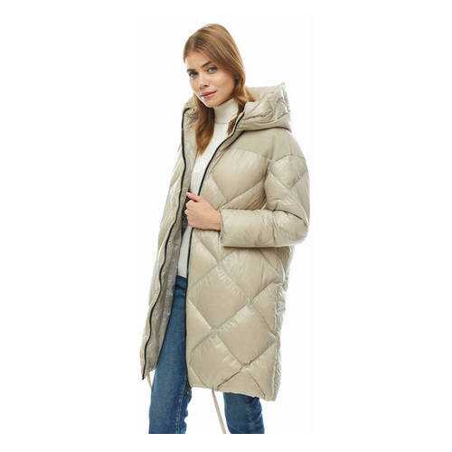 Пуховик женский DUNO RAJAH PRATO/SALINA 018 бежевый 42 IT в H&M