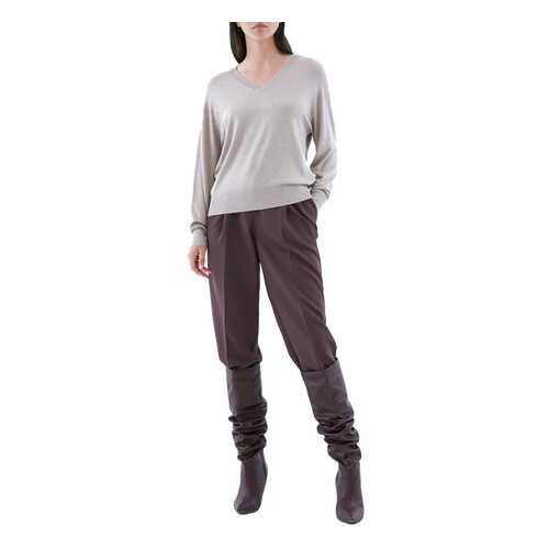 Брюки женские ZARINA 328227737 коричневые 44 в H&M