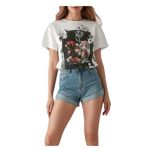 Футболка женская LOVE REPUBLIC 255124360 белая XS в H&M