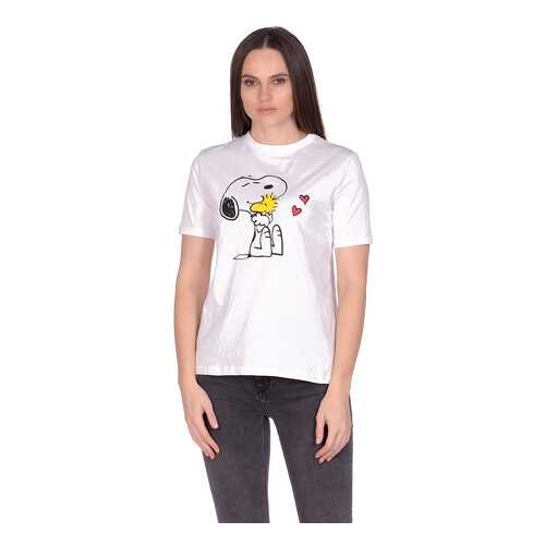 Футболка женская Modis M201W00799 белая 40/ 42 RU в H&M