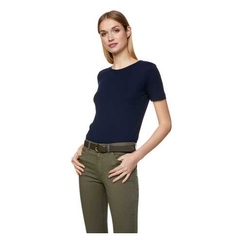 Футболка женская United Colors of Benetton CCC_3GA2E16A0 синяя M в H&M
