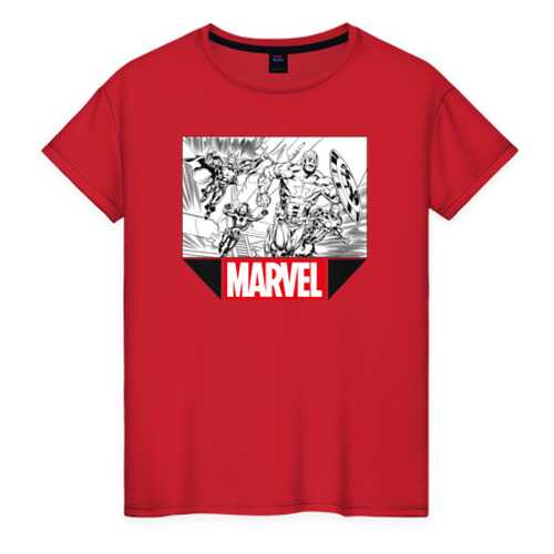 Футболка женская ВсеМайки 1780497 красная XS в H&M
