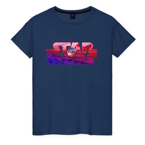 Футболка женская ВсеМайки 2147265 синяя S в H&M