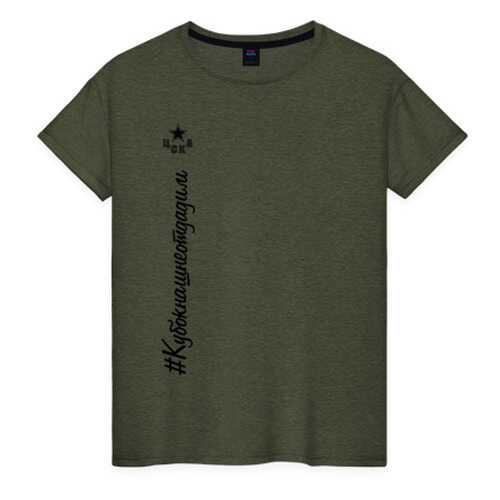 Футболка женская ВсеМайки 2453037 хаки S в H&M