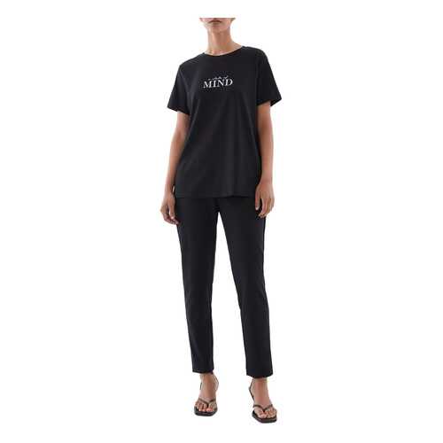 Футболка женская ZARINA 328513413 черная S в H&M