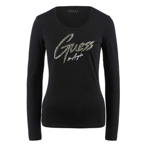 Лонгслив женский Guess W0YI65-JA900 черный S в H&M