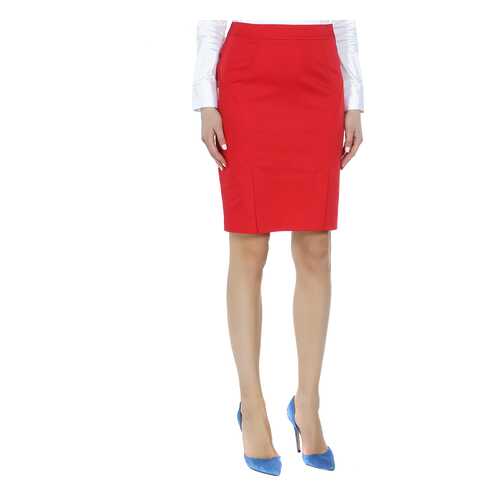 Юбка женская YARMINA 6710458 красная 48 RU в H&M