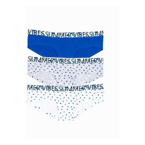 Комплект трусов 3 штуки женский Modis M201U00510 голубой 46 в H&M